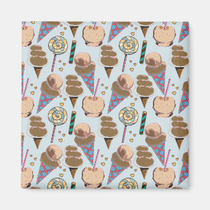 Ice cream pattern Lollies pattern lollipop 25 Magnet