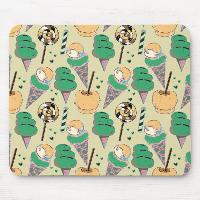 Ice cream pattern | Lollies pattern | lollipop 25 Mouse Mat (Front)