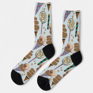 Ice cream pattern   Lollies pattern   lollipop 25  Socks