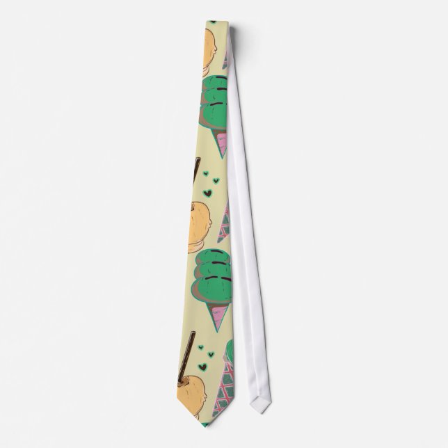 Ice cream pattern | Lollies pattern | lollipop 25 Tie (Front)