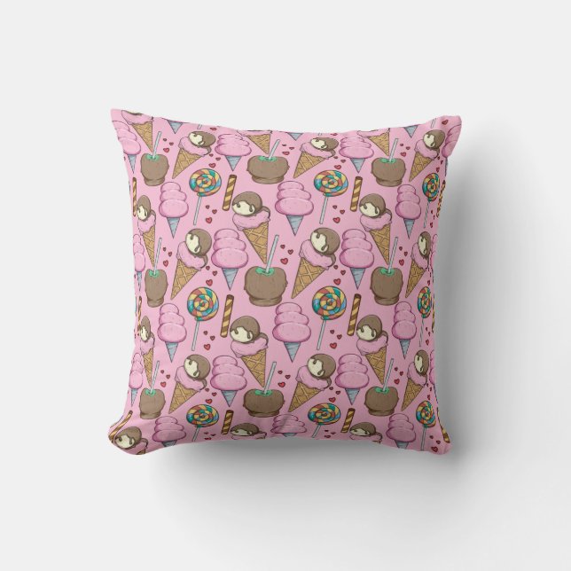 Ice cream pattern | Lollies pattern | lollipop 26 Cushion (Front)