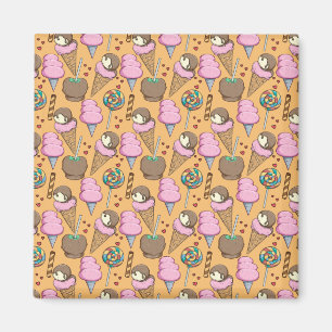 Ice cream pattern Lollies pattern lollipop 26 Magnet