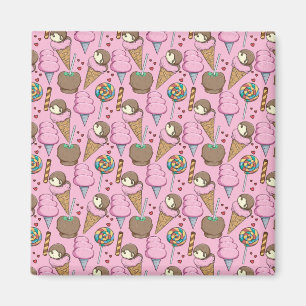 Ice cream pattern Lollies pattern lollipop 26 Magnet
