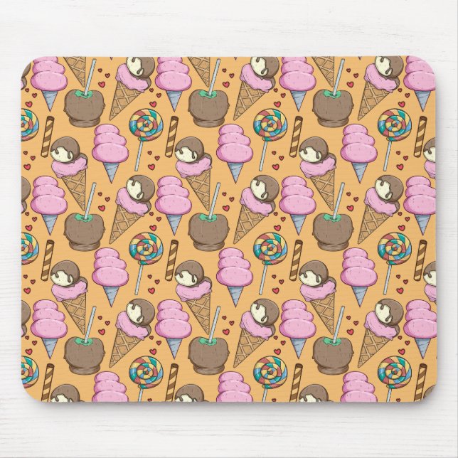 Ice cream pattern | Lollies pattern | lollipop 26 Mouse Mat (Front)