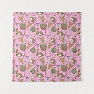 Ice cream pattern Lollies pattern lollipop 26 Tapestry