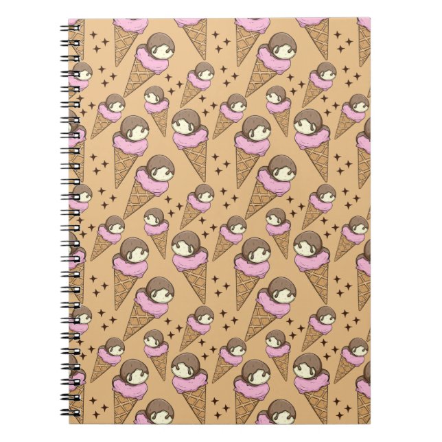 Ice cream pattern | Lollies pattern | lollipop 27 Notebook (Front)
