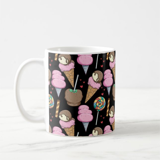 Ice cream pattern | Lollies pattern | lollipop 28 Coffee Mug (Left)