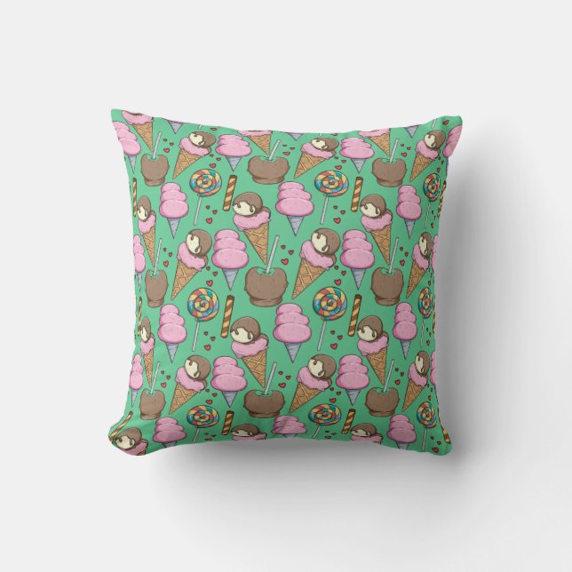 Ice cream pattern | Lollies pattern | lollipop 29 Cushion (Front)