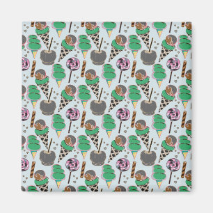 Ice cream pattern Lollies pattern lollipop 30 Magnet