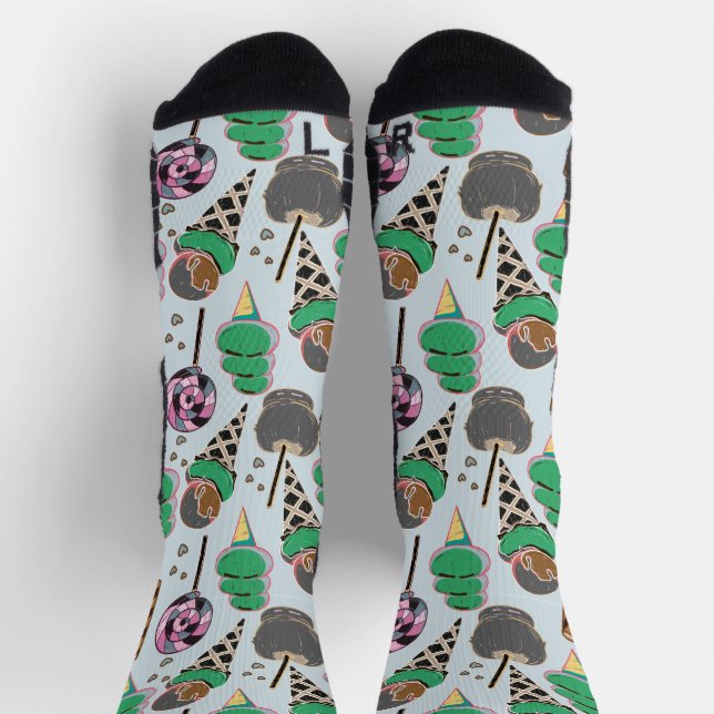 Ice cream pattern | Lollies pattern | lollipop 30  Socks (Top)