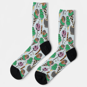 Ice cream pattern   Lollies pattern   lollipop 30  Socks