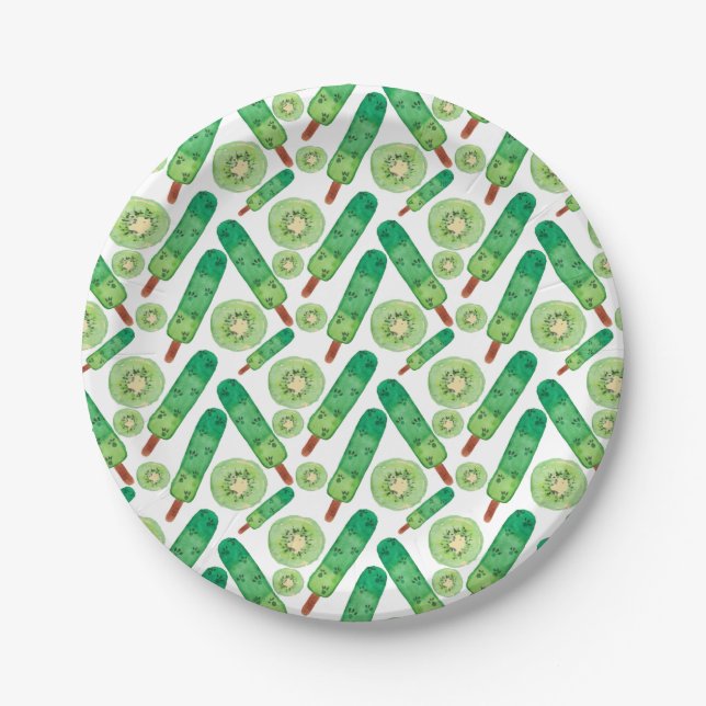 Ice cream pattern | Lollies pattern | lollipop 3 Paper Plate (Front)