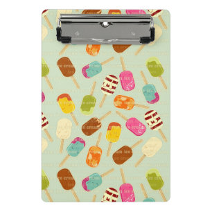 Ice Cream Pattern Mini Clipboard