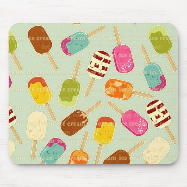 Ice Cream Pattern Mouse Mat (Front)