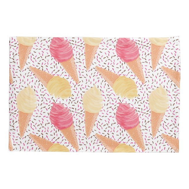 Ice Cream Pattern pillowcases (Back)
