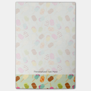 Ice Cream Pattern Post-it Notes