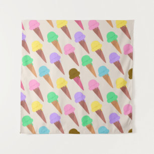 Ice cream pattern tapestry
