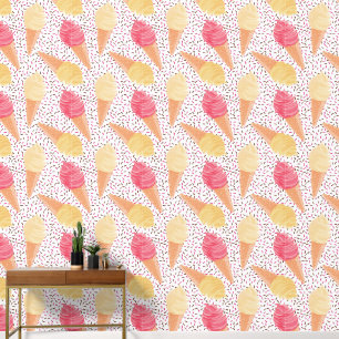 Ice Cream Pattern Wallpaper