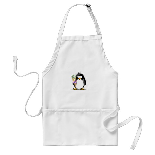 Ice Cream Penguin Standard Apron (Front)