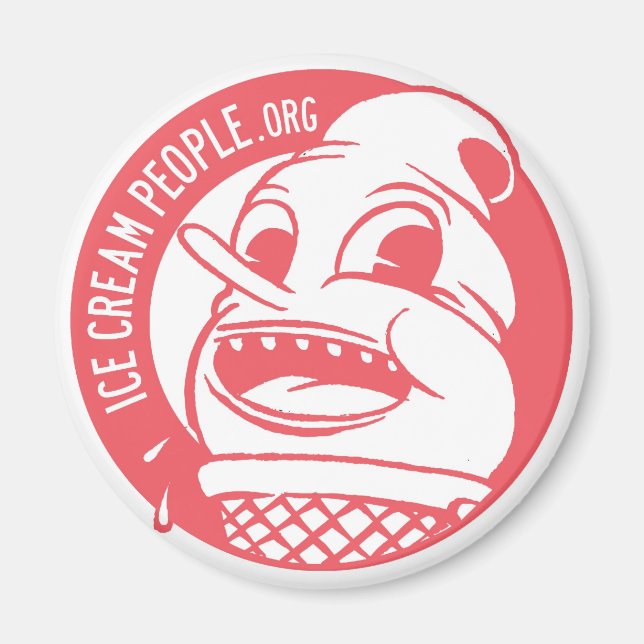 Ice Cream People "retro logo" Magnet (Front)