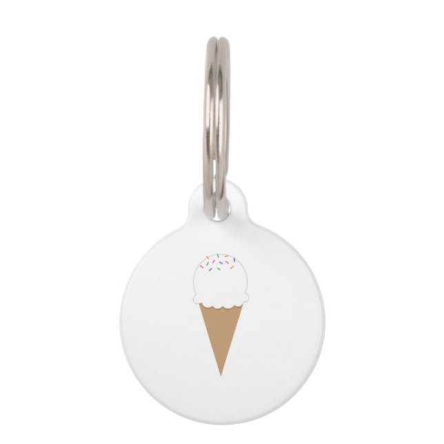 Ice Cream Pet Tag (Front)