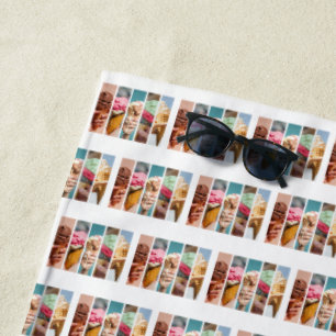 ice cream photos beach towel