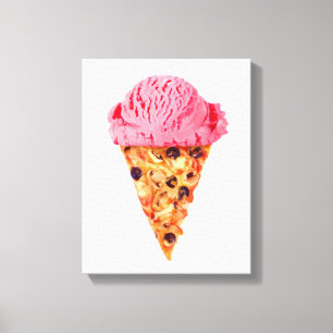 Ice Cream Pizza Canvas Print
