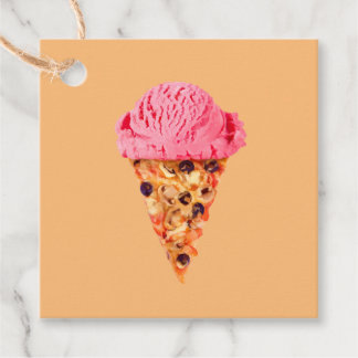 Ice Cream Pizza Favour Tags