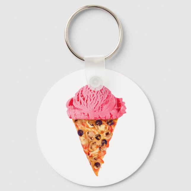 Ice Cream Pizza Key Ring (Front)