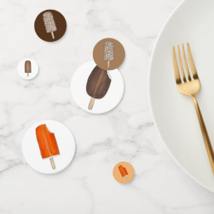 Ice Cream Pops Bars Popsicle Creamsicle Picnic Confetti