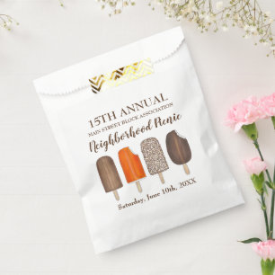Ice Cream Pops Bars Popsicle Creamsicle Picnic Favour Bags
