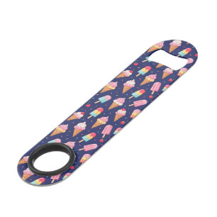 Ice cream, popsicles and cherries pattern