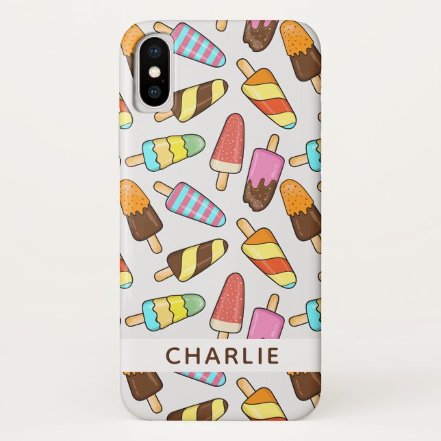 Ice Cream Popsicles custom name phone cases (Back)