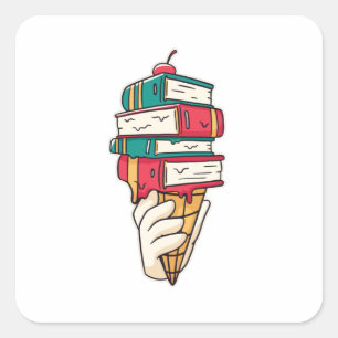 Ice Cream Pun Square Sticker