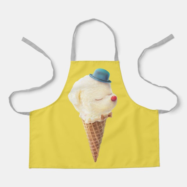 Ice Cream Puppy – Sweet & Chill Apron (Front)