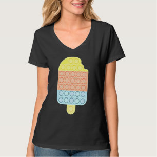 Ice Cream Push Pop Bubble Fidget Sensory Toy Cute T-Shirt