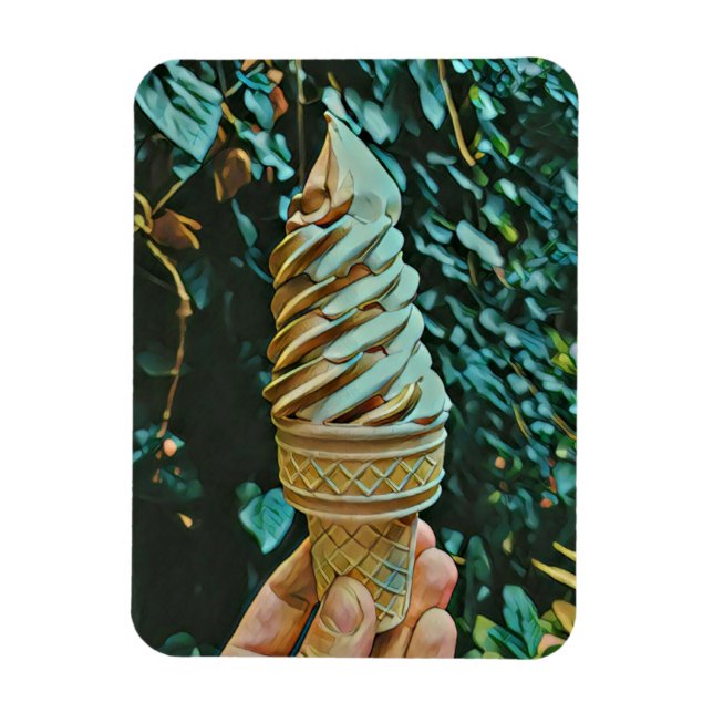 Ice cream recipe magnet (Vertical)