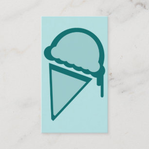 ice cream retro dripz business card