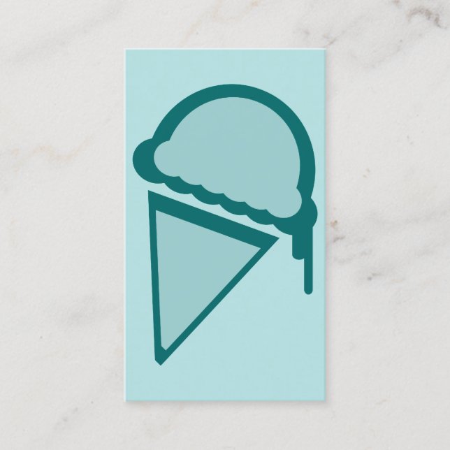ice cream retro dripz business card (Front)