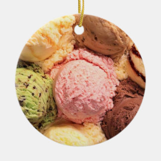 ICE CREAM ROUND ORNAMENT