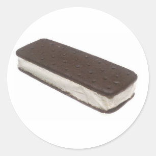 Ice Cream Sandwich Classic Round Sticker