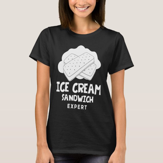 Ice Cream Sandwich  Cookie Recipe T-Shirt (Front)