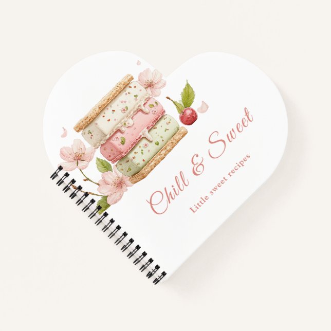 Ice Cream Sandwich Day notebook for sweet recipes (Front)
