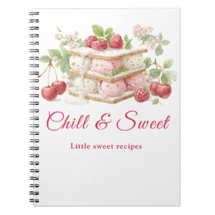Ice Cream Sandwich Day notebook for sweet recipes