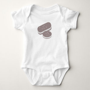 Ice Cream Sandwich Foodie Hungry Baby Bodysuit