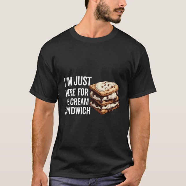 Ice Cream Sandwich Men Womens Kids Cookie Ice Crea T-Shirt (Front)