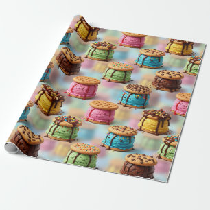 Ice Cream Sandwiches Wrapping Paper