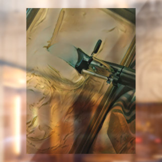 Ice cream scoop cake window cling