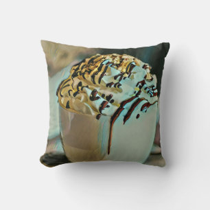 Ice cream scoop chocolate cushion