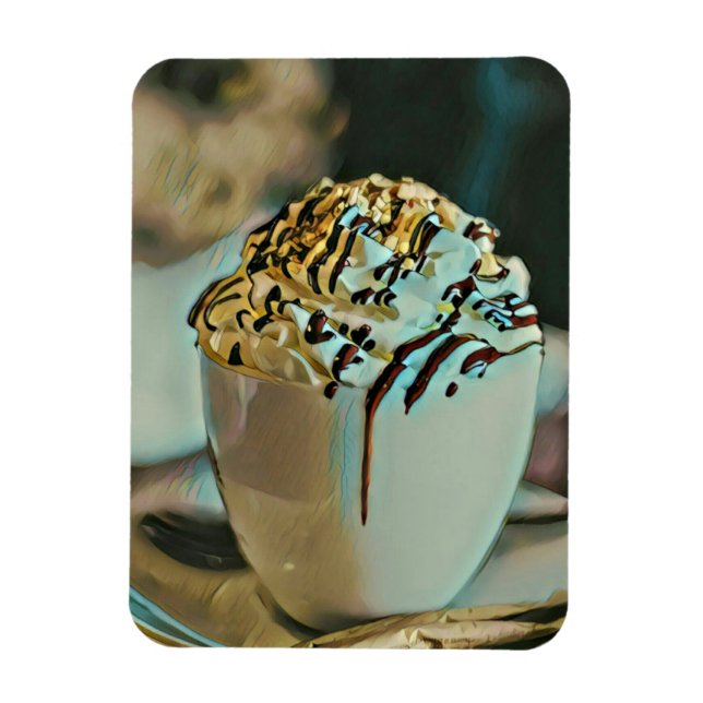 Ice cream scoop chocolate magnet (Vertical)
